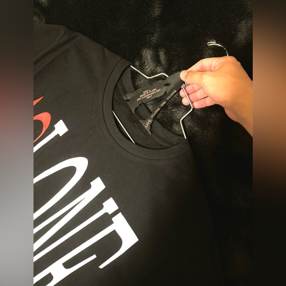 VLONE X PALM ANGELS RED SHIRT